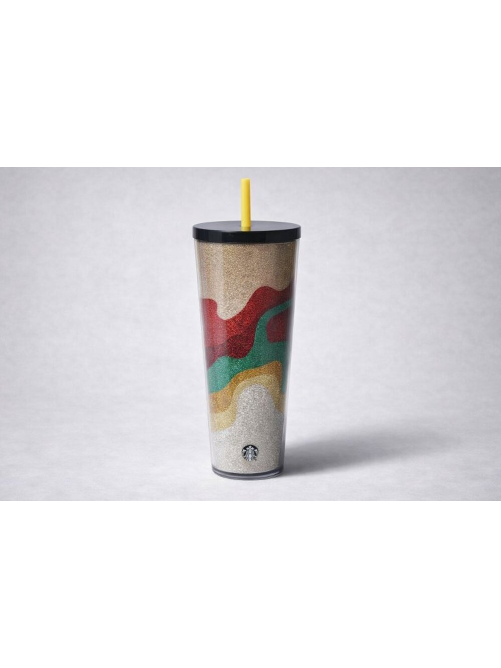 Starbucks 2018 Holiday Sand Flow Glitter Cold Cup | Rare 24 oz Venti Tumbler